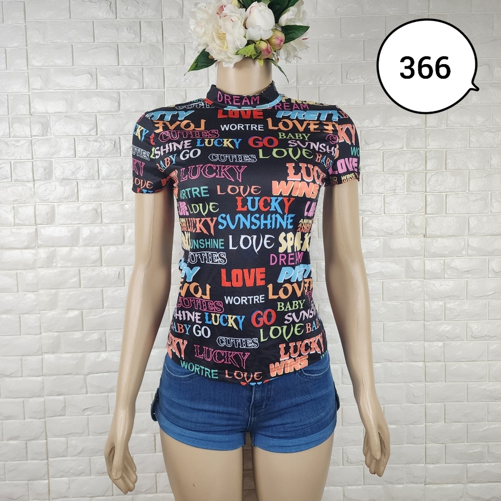 shein medium graffiti shirt